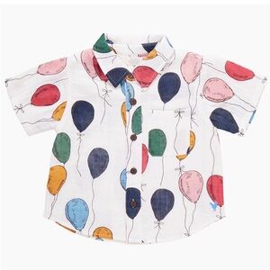 Blue Rooster by Pink Chicken Jack Balloon Bunches Shirt Size 2Y